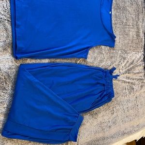 Blue set tank and pants